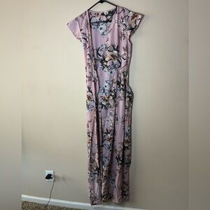 Floral Pink Maxi Dress
